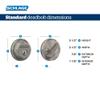 Schlage B60 N 626 Deadbolt, Keyed 1 Side, Highest Residential Security, Satin Chrome view 2