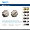 Schlage B60 N 626 Deadbolt, Keyed 1 Side, Highest Residential Security, Satin Chrome view 4