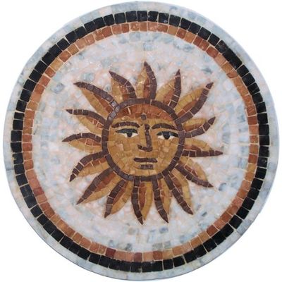 Carthage Mosaics CMS0042 Sun Mosaic Medallion
