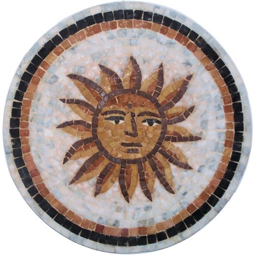 Carthage Mosaics CMS0042 Sun Mosaic Medallion