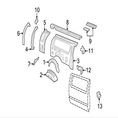 Ford AC2Z-1527184-A - REINFORCEMENT - STRI