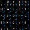 Dari-English Non-Transparent Keyboard Labels ON Black Background for Desktop, Laptop and Notebook view 1