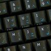 Dari-English Non-Transparent Keyboard Labels ON Black Background for Desktop, Laptop and Notebook view 2