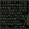 FARSI (Persian) Hebrew English Non-Transparent Keyboard Labels ON Black Background for Desktop, Laptop and Notebook view 1