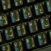 FARSI (Persian) Hebrew English Non-Transparent Keyboard Labels ON Black Background for Desktop, Laptop and Notebook view 4