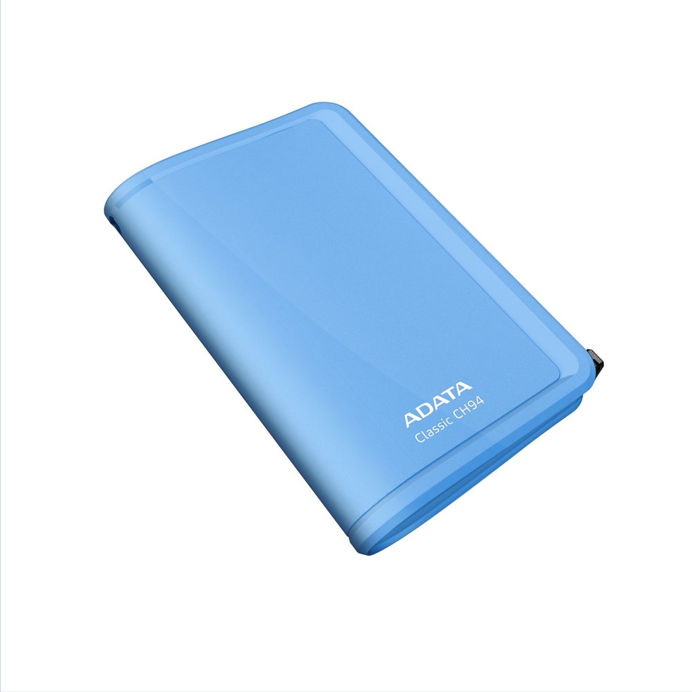 ADATA USA CH94-500GB 2.5 Portable HDD with wrap Blue