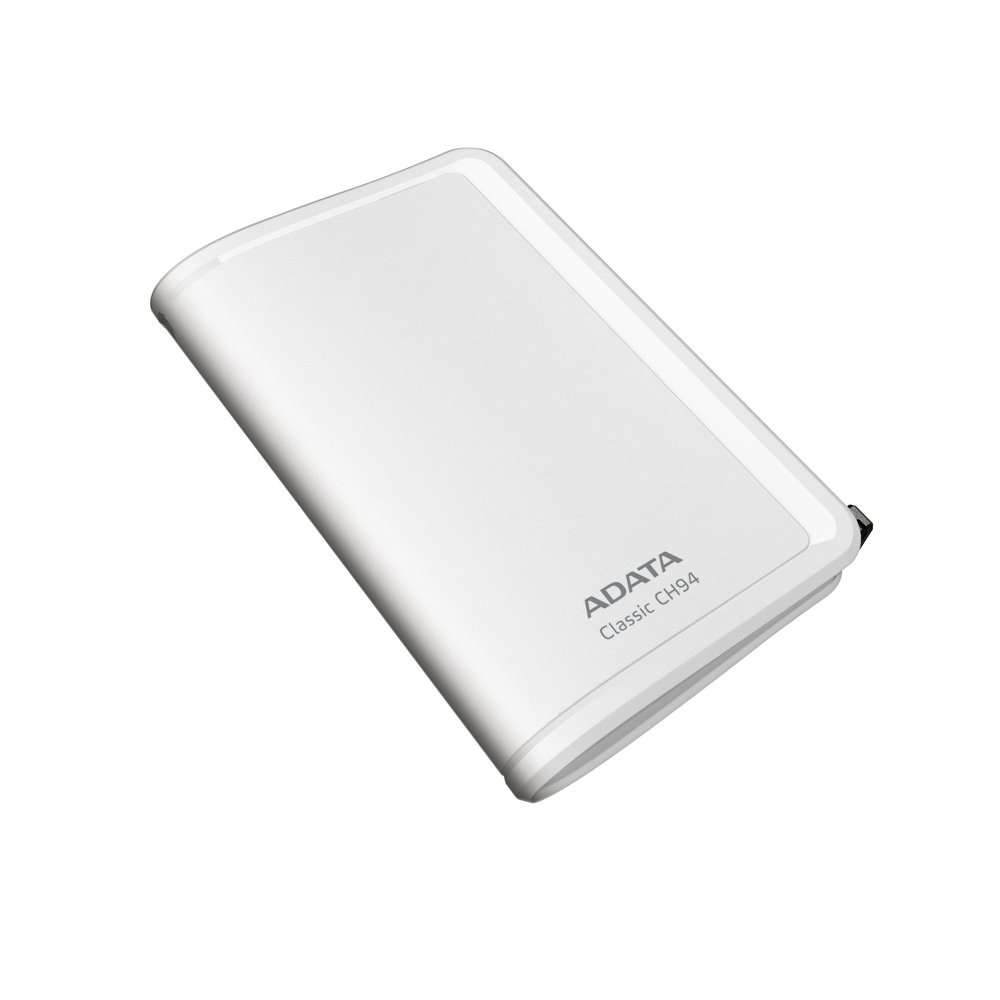 ADATA USA CH94-500GB 2.5PORTABLE HDD with wrap White