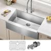 Kraus KHF200-33 Standart PRO Stainless Steel Sink 33 inch Farmhouse Apron Single Bowl 16 gauge view 2