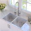 KRAUS Stainless Steel 33 in Double Bowl Undermount Kitchen Sink KHU102-33 view 2
