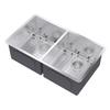 KRAUS Stainless Steel 33 in Double Bowl Undermount Kitchen Sink KHU102-33 view 4