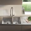 KRAUS Stainless Steel 33 in Double Bowl Undermount Kitchen Sink KHU103-33 view 2