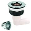 90-Degree Sink Drain, Model SW-4 - 90-degree for 1" ID, 2-7/8" Flange, 2" Cut Out view 1