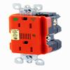 Leviton 15 Amp, 125 Volt, Decora Plus Surge Protective Duplex Receptacle Outlet, Heavy Duty Hospital Grade, 8280-IGO, Orange view 1