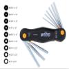 Wiha 35197 Inch Pocket Star Fold Up Key Set with Large Ergo Handle, 9-Piece view 2