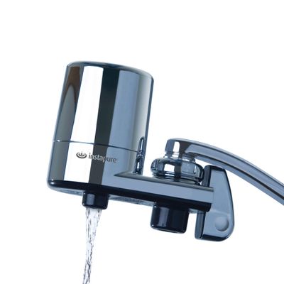 Instapure F5 Complete Tap Water Filtration System (Chrome with Chrome Cap)