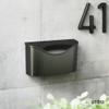 Umbra Postino Wall Mailbox, Steel Entryway Letter Box, Black view 2