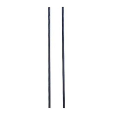 Quantum QTR70 70" Wall Mounted Tip Out Bin Rail with U-Channel Design for Industrial Warehouse | Requires 1 QDS300 Mounting Hardware (Sold Separately) | 75 lb Capacity | Black, Carbon Steel (1 Pair)