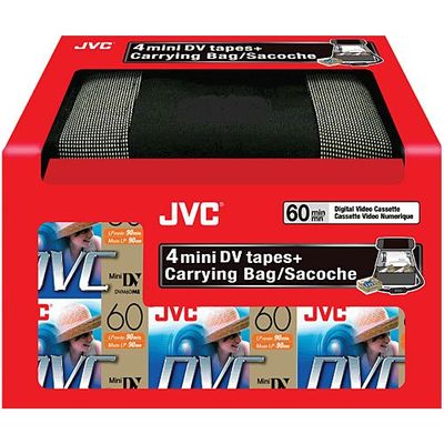 JVC MDV60DU4CB KIT CAMCORDER BAG WITH 4 DV Tapes