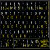 French AZERTY-English Non-Transparent Keyboard Stickers ON Black Background view 2