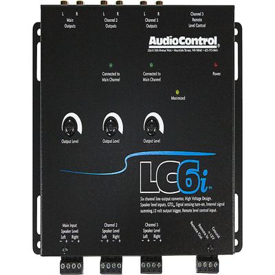 AudioControl LC6i Black 6 Channel Line Out Converter with Internal Summing