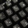 HEBREW KEYBOARD LABELS with WHITE LETTERING TRANSPARENT BACKGROUND for DESKTOP, LAPTOP and NOTEBOOK view 3