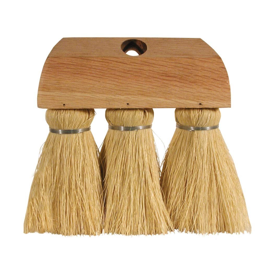 Magnolia Brush 191 6-1/4-Inch 3-Knot White Tampico Roofer Brush with Tapered Handle Hole