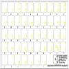 JAPANESE KATAKANA KEYBOARD LABELS LAYOUT with YELLOW LETTERING TRANSPARENT BACKGROUND for DESKTOP, LAPTOP and NOTEBOOK view 2