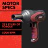 Wagan EL2257 12V DC Mighty Impact Wrench, 1/2 inch 12 Volt Electric Impact Wrench Kit, 271 ft-lbs, Tire Repair Tools with Sockets and Carry Case view 2