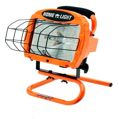 Woods L-33 500-Watt Halogen Portable Worklight with Switch, Red