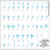 ROMANIAN KEYBOARD LABELS LAYOUT with BLUE LETTERING TRANSPARENT BACKGROUND for DESKTOP, LAPTOP and NOTEBOOK view 2