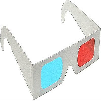 2 Pair of Red/Cyan 3D Glasses