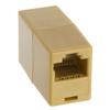 RJ45 Inline Telephone Coupler, 8 Conductor 8P8C, Pinout 1-1 Straight, Ivory view 1