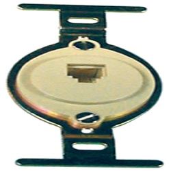 Burnstine 1662-IV Ivory Phone Modular Wall Jack