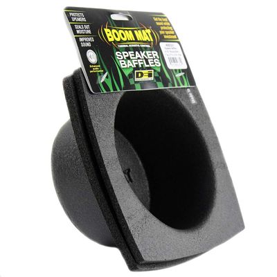Design Engineering DEI 050331 Boom Mat Speaker Baffles, 6.5" Round Slim (Pack of 2)