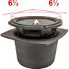 Design Engineering DEI 050331 Boom Mat Speaker Baffles, 6.5" Round Slim (Pack of 2) view 3