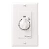 Intermatic FD5MW 5-Minute Spring-Loaded Automatic Shut-off In-Wall Timer for Fans and Lights, White view 1