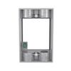 1-Gang Weatherproof Extension Adapter, Two 3/4 in. Threaded Outlets, Gray view 2