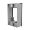 1-Gang Weatherproof Extension Adapter, Two 3/4 in. Threaded Outlets, Gray view 3