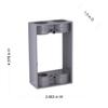 1-Gang Weatherproof Extension Adapter, Two 3/4 in. Threaded Outlets, Gray view 4