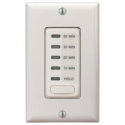 Intermatic EI210LA 10/20/30/60 Electronic in-Wall Countdown 1800-Watt Timer, Light Almond
