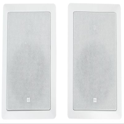 JBL Professional Control 126WT Premium In-Wall Loudspeaker with Transformer Taps Sold as Pair,white