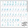 Swedish - Finnish Keyboard Decals with Blue Lettering Transparent Background view 2