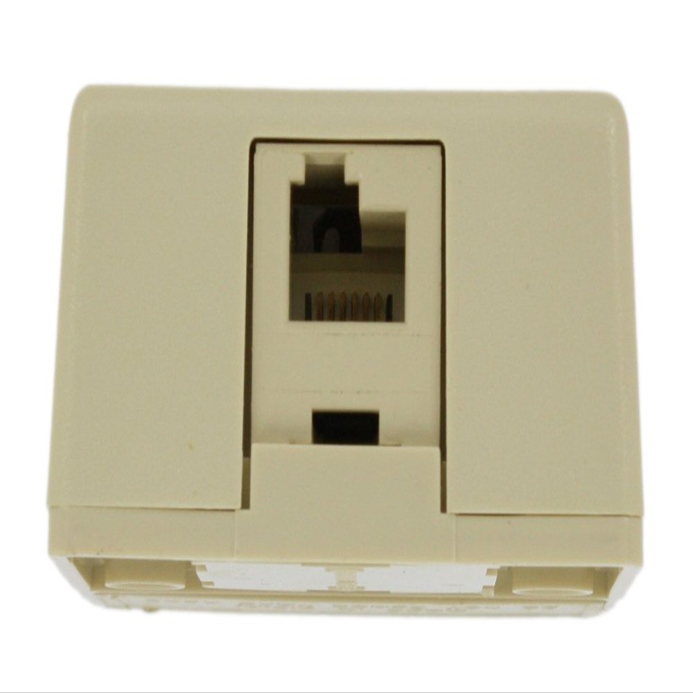 Leviton 41016-IQJ Type 625A2 Surface Mount Jack, Ivory