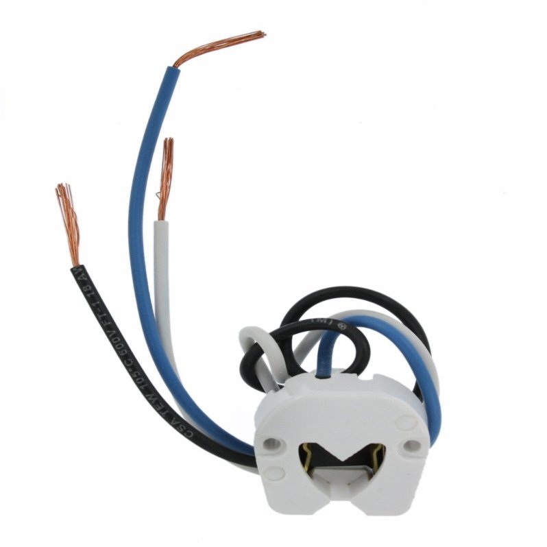 Leviton 389-W WH FLUOR MED BI-PIN 18GA AWM 9IN 660W600V