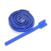 Leviton 8-inch Recloseable Velcro Brand Tie Wrap, 43108-8L, Blue view 1