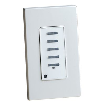 Leviton NE505-C Dimensions Multizone System, Single Zone Scene Controller with 5 Buttons, White/Ivory