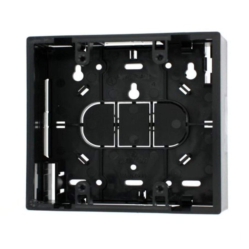 Leviton Surface Mount Backbox, Dual Gang, 1.89", 42777-2EA, Black