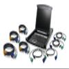 IOGEAR Rackmount 8-Port KVM Switch Console with 17-inch TFT LCD Active Matrix Monitor, Keyboard and Touchpad with PS/2 and USB Cables view 1