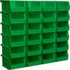 Akro-Mils 30210 AkroBins Plastic Storage Bin Hanging Stacking Containers, (5-Inch x 4-Inch x 3-Inch), Green, 24-Pack view 1
