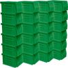 Akro-Mils 30220 AkroBins Plastic Storage Bin Hanging Stacking Containers, (7-Inch x 4-Inch x 3-Inch), Green, (24-Pack) view 1